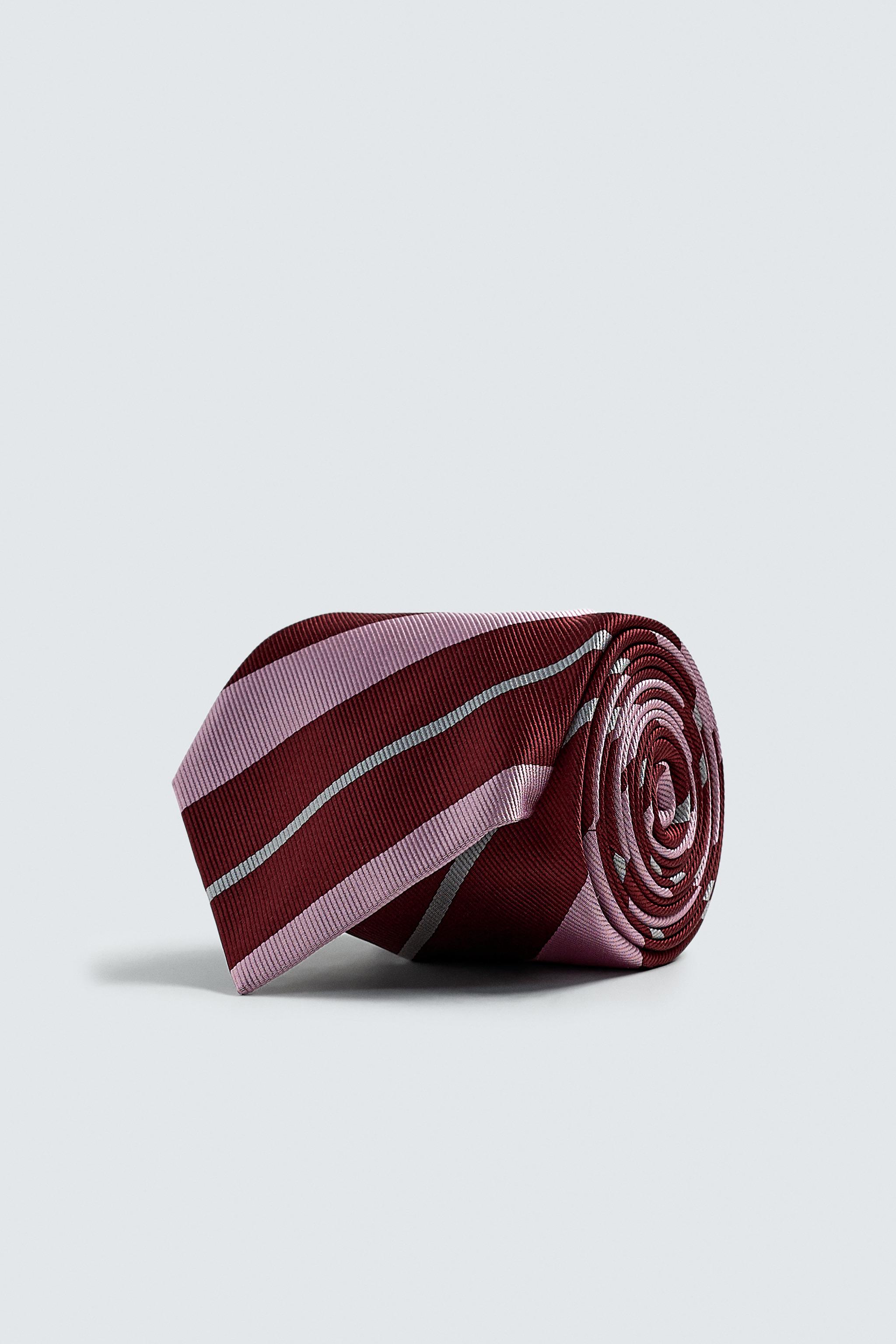 100% SILK STRIPED TIE